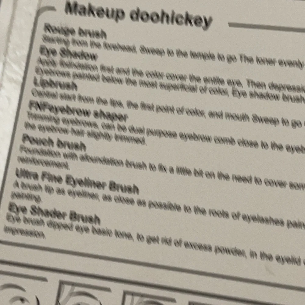 New set/5 makeup brushes